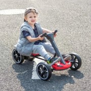 Детский электромобиль Go-Kart / Красный Электрокарт с EVA колесами / Максимальная скорость 6 км/ч HL-B6