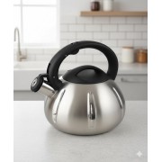 Чайник для электрических и газовых плит Rainberg RB-627 3 л со свистком, из нержавеющей стали