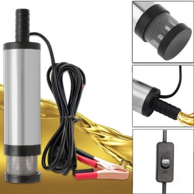 Электрический погружной насос для перекачки топлива и жидкостей 12V Серый AND5260 Электрический погружной насос для перекачки топлива и жидкостей 12V Серый AND5260