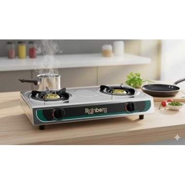 Газовая плита Rainberg RB-2233 2 конфорки Настольная для баллона