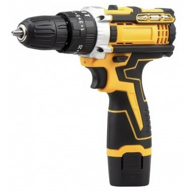 Набор шуруповерт аккумуляторный с насадками screw driver sets yellow 12v Полный комплект в чемодане!