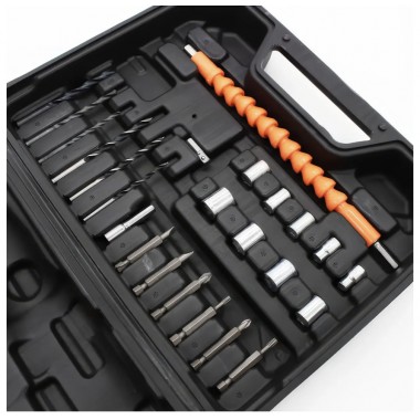 Набор шуруповерт аккумуляторный с насадками screw driver sets yellow 12v Полный комплект в чемодане!