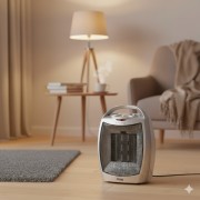 Тепловентилятор керамический портативный на 2 режима DSP KD3007 Серый Керамический обогреватель для комнаты