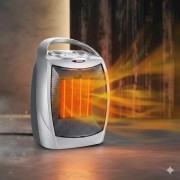 Тепловентилятор керамический портативный на 2 режима DSP KD3007 Серый Керамический обогреватель для комнаты