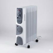 Масляный обогреватель напольный 11FAN на 2900 Вт Масляный электрообогреватель на 11 секций