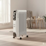 Обогреватель радиаторный масляный DSP KD3021 2000Вт Бытовой электрорадиатор радиатор на 9 секций