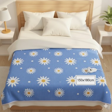 Электроодеяло Rainberg RB 2224 150х180см +сумка Электропростынь 130 Вт