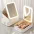 Многофункциональный косметический бокс с LED зеркалом и подсветкой Белый Многофункциональный косметический бокс с LED зеркалом и подсветкой Белый