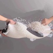 Ортопедическая прямоугольная подушка 48x74 см с поддержкой шеи и спины Pillow-01 Бело-серая