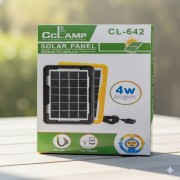 Портативная солнечная панель CCLAMP CL-642 4W 6V с USB / Солнечное зарядное устройство для телефона, повербанк