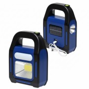 Аккумуляторный кемпинговый фонарь переносной HB-9707A-1LED+COB+LED Power Bank портативный