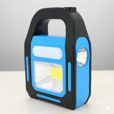 Аккумуляторный кемпинговый фонарь переносной HB-9707A-1LED+COB+LED Power Bank портативный