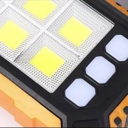 Фонарь ручной на солнечной батарее с боковой панелью LED лампа 3 режима освещения HS-8029-1-A