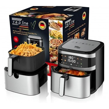 Кухонная аэрофритюрница Zepline ZP-216 на 8,8 л, 4200 Вт, мультипечь с большой чашей, фритюрница без масла