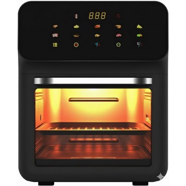 Аэрогриль электрический Silver Crest 15 л 3000 Вт, мультипечь с сенсорным управлением, черная Аэрогриль электрический Silver Crest 15 л 3000 Вт, мультипечь с сенсорным управлением, черная