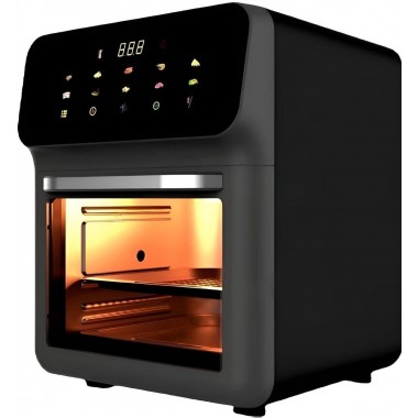 Аэрогриль электрический Silver Crest 15 л 3000 Вт, мультипечь с сенсорным управлением, черная Аэрогриль электрический Silver Crest 15 л 3000 Вт, мультипечь с сенсорным управлением, черная