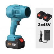 Портативная воздуходувка фен на 21V 2 АКБ Аккумуляторный турбо-вентилятор с кейсом