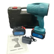 Портативная воздуходувка фен на 21V 2 АКБ Аккумуляторный турбо-вентилятор с кейсом