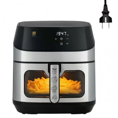 Аерофритюрниця мультипечь с регулировкой температури и сенсорным управлением Domotec MS-3222 2800 Вт 12 л для дома Black Аерофритюрниця мультипечь с регулировкой температури и сенсорным управлением Domotec MS-3222 2800 Вт 12 л для дома Black