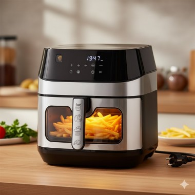 Аерофритюрниця мультипечь с регулировкой температури и сенсорным управлением Domotec MS-3222 2800 Вт 12 л для дома Black Аерофритюрниця мультипечь с регулировкой температури и сенсорным управлением Domotec MS-3222 2800 Вт 12 л для дома Black