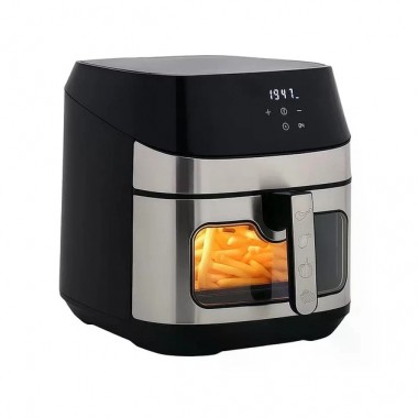 Аерофритюрниця мультипечь с регулировкой температури и сенсорным управлением Domotec MS-3222 2800 Вт 12 л для дома Black Аерофритюрниця мультипечь с регулировкой температури и сенсорным управлением Domotec MS-3222 2800 Вт 12 л для дома Black