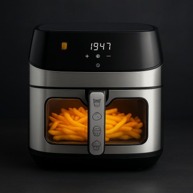 Аерофритюрниця мультипечь с регулировкой температури и сенсорным управлением Domotec MS-3222 2800 Вт 12 л для дома Black Аерофритюрниця мультипечь с регулировкой температури и сенсорным управлением Domotec MS-3222 2800 Вт 12 л для дома Black