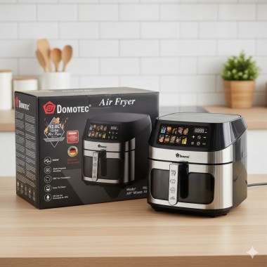 Аерофритюрниця мультипечь с регулировкой температури и сенсорным управлением Domotec MS-3222 2800 Вт 12 л для дома Black Аерофритюрниця мультипечь с регулировкой температури и сенсорным управлением Domotec MS-3222 2800 Вт 12 л для дома Black