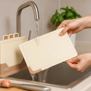 Кухонный набор досок Zepline ZP-00220 Коричневый — 5 штук, с удобной подставкой