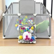 Детский манеж с сетчатыми стенками, баскетбольным кольцом и воротами KP-82 180х120х62см