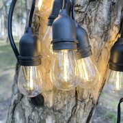 Ретро гирлянда из 10 акриловых ламп на 5 м от сети 220 Вт SFK-12 цвет свечения Теплый белый