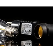 Ретро гирлянда из 10 акриловых ламп на 5 м от сети 220 Вт SFK-12 цвет свечения Теплый белый