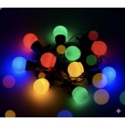 Гирлянда уличная разноцветные шары 5 м / 10 лампочек / IP65 SFK-47