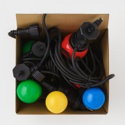 Гирлянда уличная разноцветные шары 5 м / 10 лампочек / IP65 SFK-47