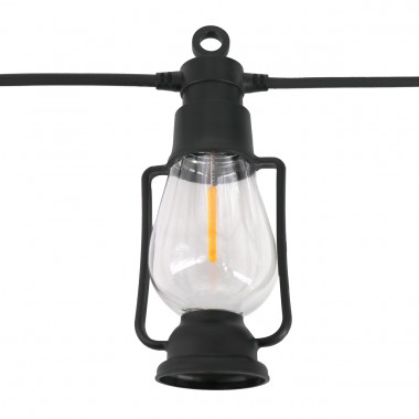 Гирлянда ретро-лампы подвесные 220 В, тёплый свет, уличная SFK-49