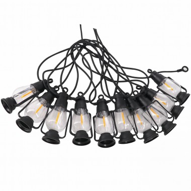 Гирлянда ретро-лампы подвесные 220 В, тёплый свет, уличная SFK-49