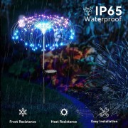 Уличные садовые фонари на солнечной батарее Фейерверк 200LED 2 шт SFK-41