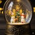 Рождественский Светильник-Фонарь с Эффектом Снегопада и Музыкой (Питание USB/Батарейки)