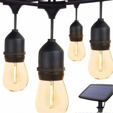 Декоративная гирлянда с солнечной панелью Ретро лампа SFK-13 Водонепроницаемые светодиодные лампы-гирлянда