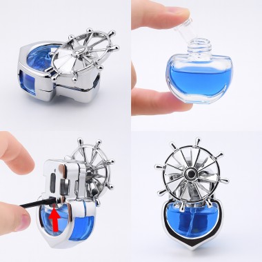 Автомобильный ароматизатор Штурвал на решётку вентиляции с вращающимся штурвалом Vert-17