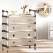 Напольная прямая 4-уровневая полка для обуви SKLM-25-LT6205 100х62х29 см