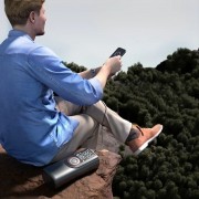 Портативный компрессор с цифровым дисплеем, LED-фонариком и набором насадок ATJ-9566 3х2000mAh