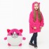Детский плед-толстовка Huggle Hoodie «Сладкая мечта» (розовый) — мягкий флисовый худи с капюшоном и рукавами Детский плед-толстовка Huggle Hoodie «Сладкая мечта» (розовый) — мягкий флисовый худи с капюшоном и рукавами