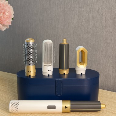 Стайлер 5в1 HAIR BRUSH Styler + Коробка Чехол Белый с функциями придания объема, выпрямления