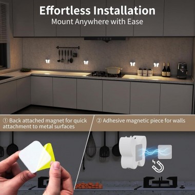 Светодиодный светильник-бра Бабочка Настенный ночник с датчиком движения.