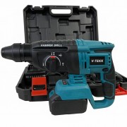 V-TEKK Дрель-перфоратор аккумуляторный 2 в 1 | Ударный беспроводной инструмент 18 В с литий-ионным аккумулятором