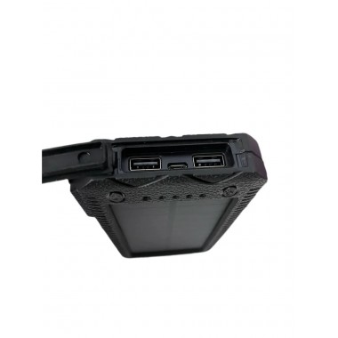 Повербанк‑солнечная батарея 20 000 мА·ч – универсальный внешний аккумулятор с солнечной панелью, двумя USB‑выходами и фонариком