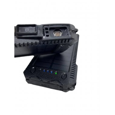 Повербанк‑солнечная батарея 20 000 мА·ч – универсальный внешний аккумулятор с солнечной панелью, двумя USB‑выходами и фонариком