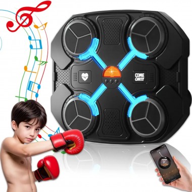 Тренировочный боксерский тренажер с музыкой и подсветкой 32х27.5 см Настенная мишень для бокса