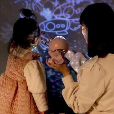 Лампа-проектор ночник с вращением 360° и 12 сменными слайдами, LED настольная декоративная