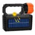 Ручной аккумуляторный светодиодный фонарь с солнечной батареей функцией PowerBank и 3 лампочками OK-718S-B